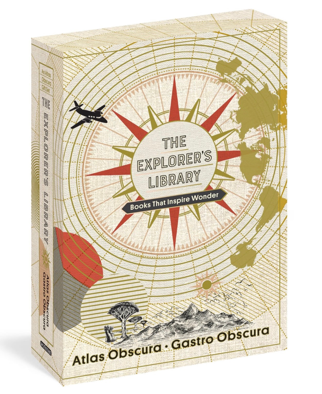 The Explorer's Library: Books That Inspire Wonder box set featuring Atlas Obscura and Gastro Obscura books