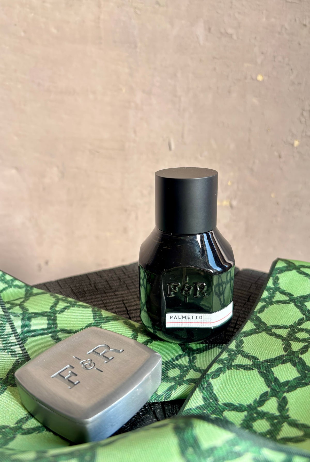 Image of Fulton and Roark fragrance house PALMETTO scent set of Extrait de Parfum and solid fragrance made in USA