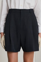 Close up image of a woman wearing the Soeur Dawson Shorts