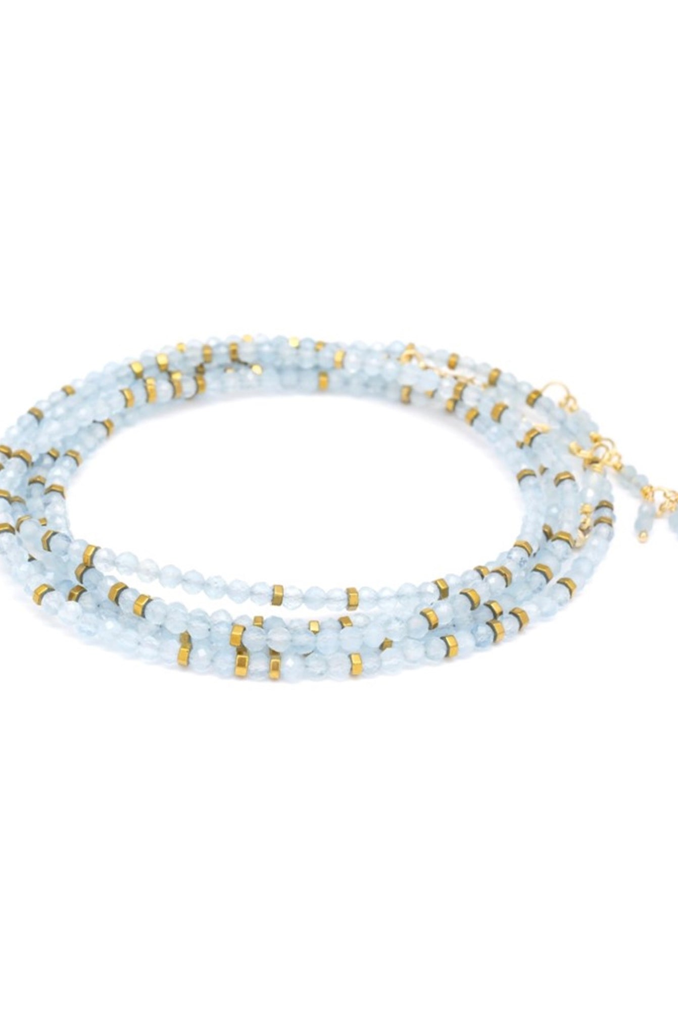 image of the anne sportun aquamarine wrap bracelet