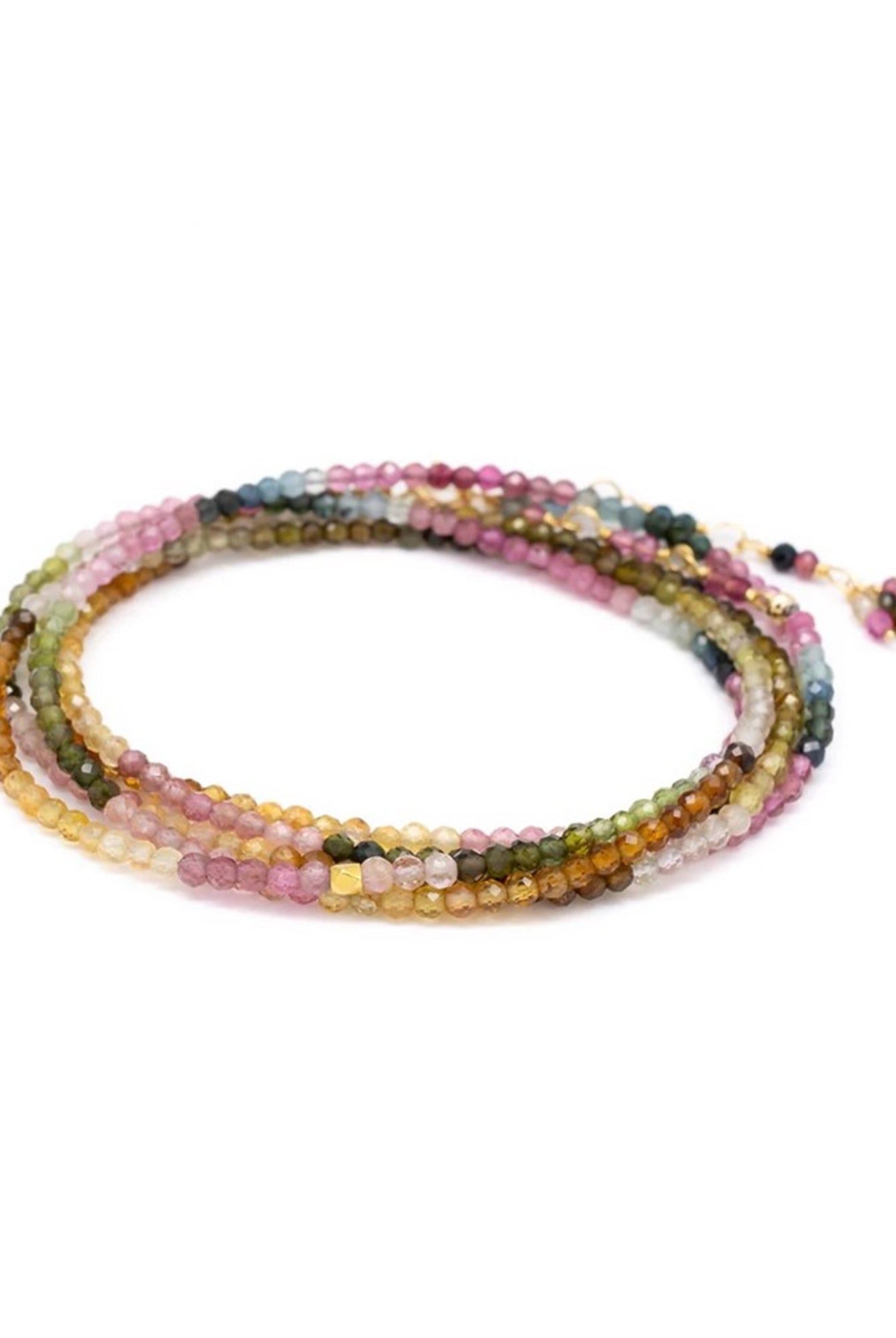 image of the anne sportun watermelon tourmaline wrap bracelet
