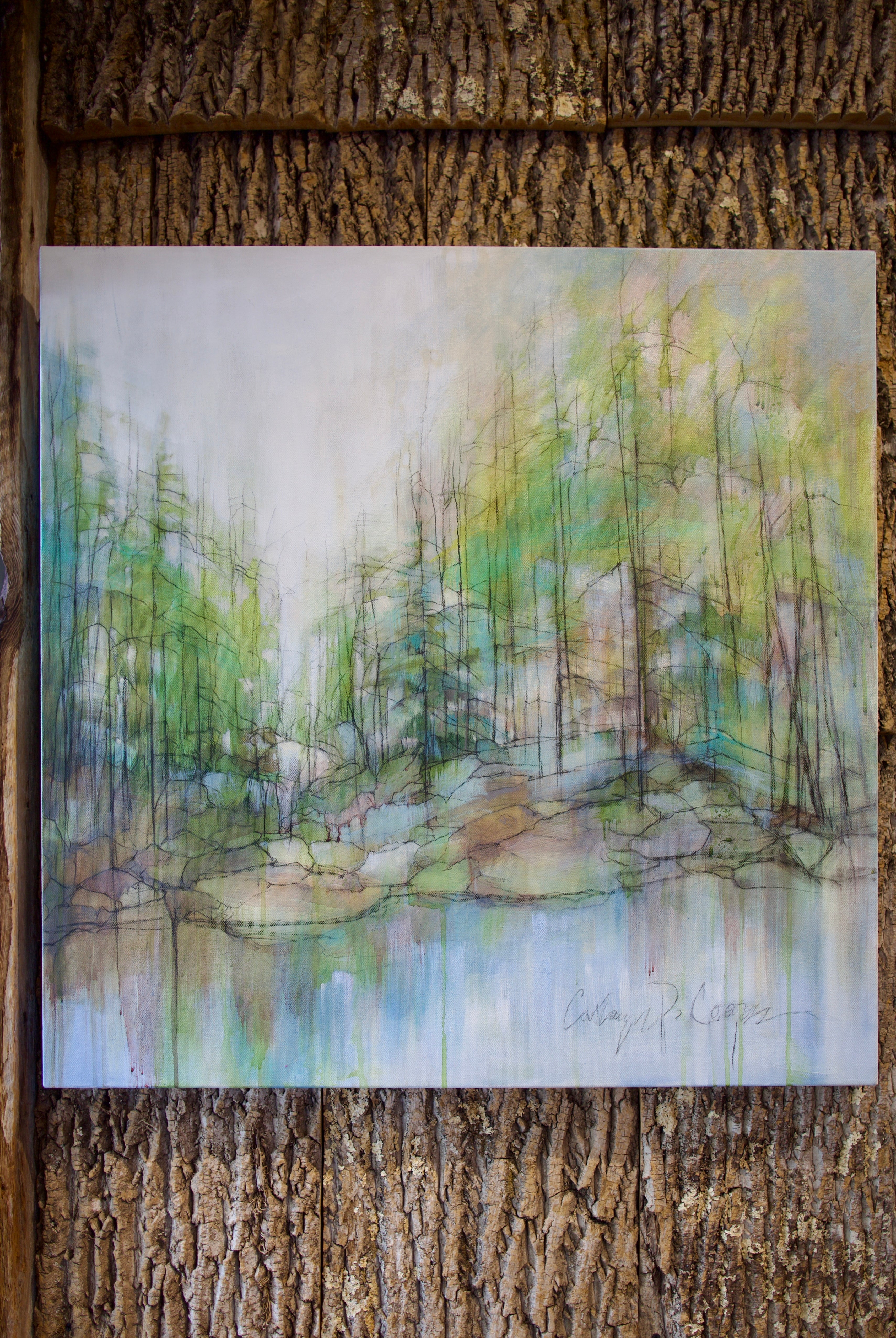 Image of the Cathryn Cooper Blue Ridge Mist Painting