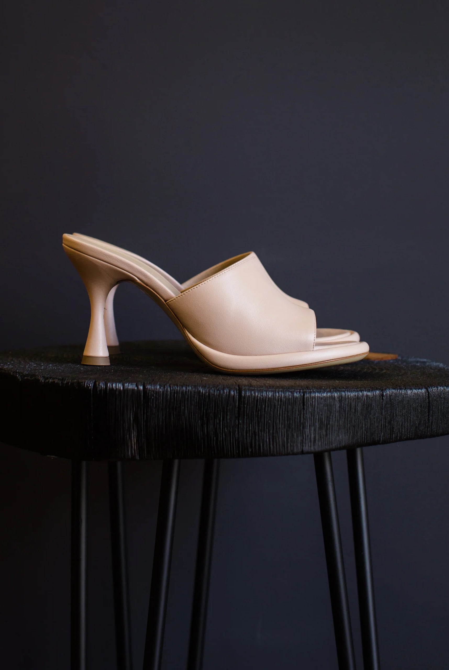 Image featuring M. Gemi heel shoes are designed in soft Italian leather with a 3" heel and handmade in Toscana, Italy.