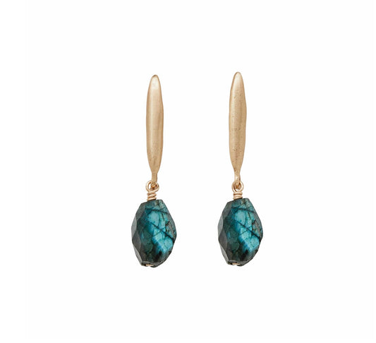 JC Green Labradorite Earrings