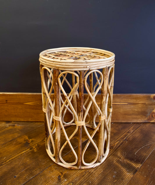 Cane Side Table