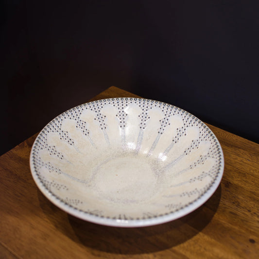 Katie Meili Messersmith Dotted Low Serving Bowl
