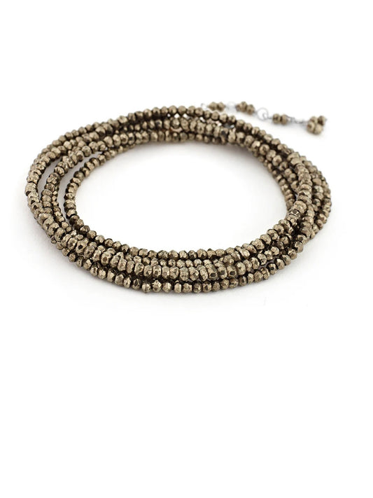 Anne Sportun Pyrite Wrap Bracelet - Necklace