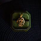 Image featuring North Carolina artist and jeweler Anna Johnson Serpentine Ring in 18k vermeil