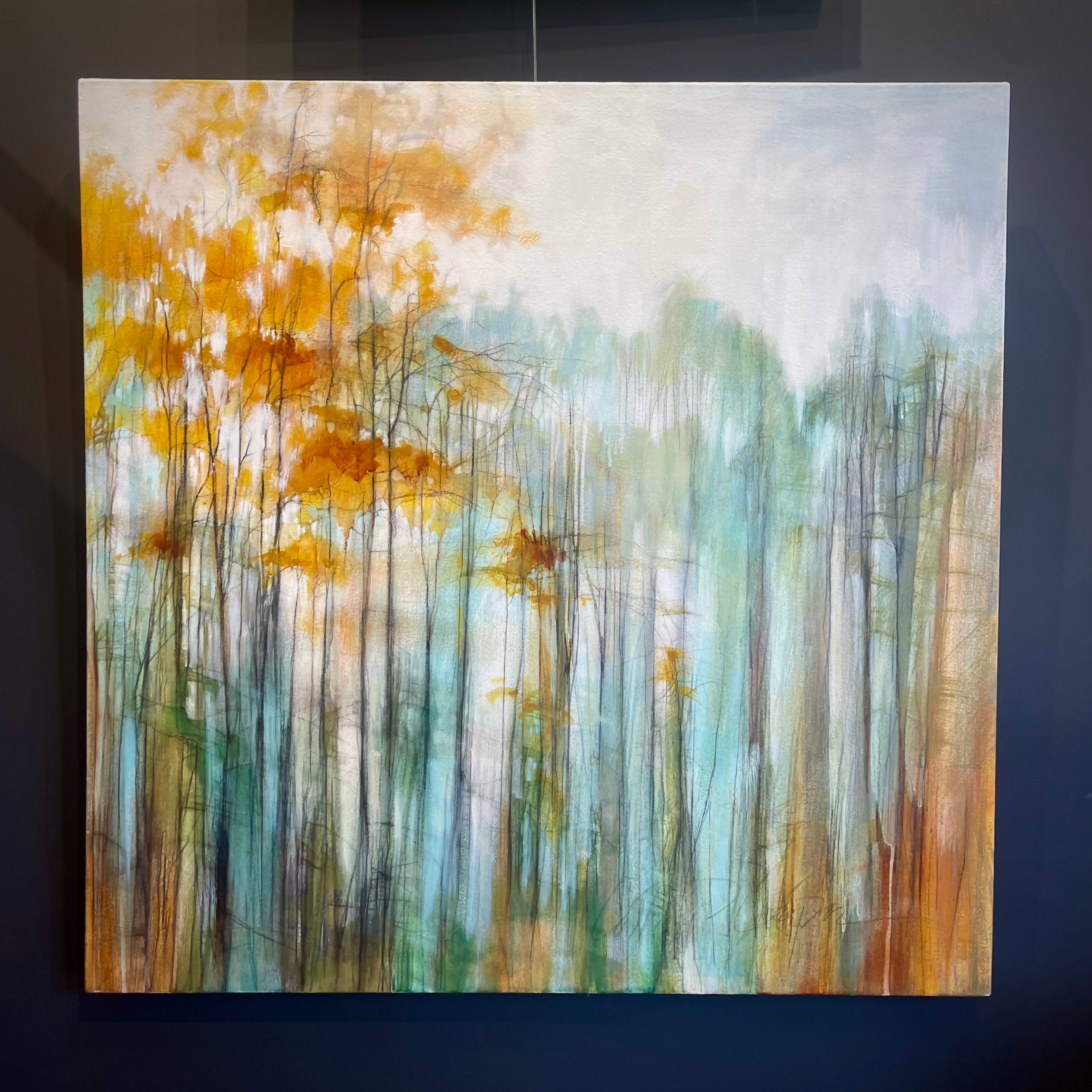 original acrylic and graphite painting by North Carolina artist Cathryn Cooper 