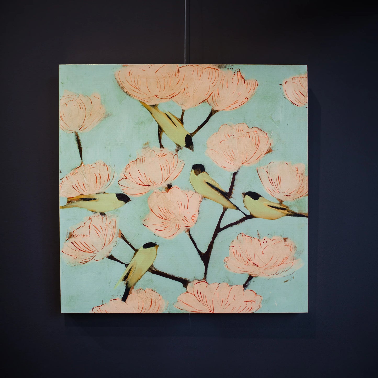 Joseph Bradley “Blossoms & Finches” Giclee