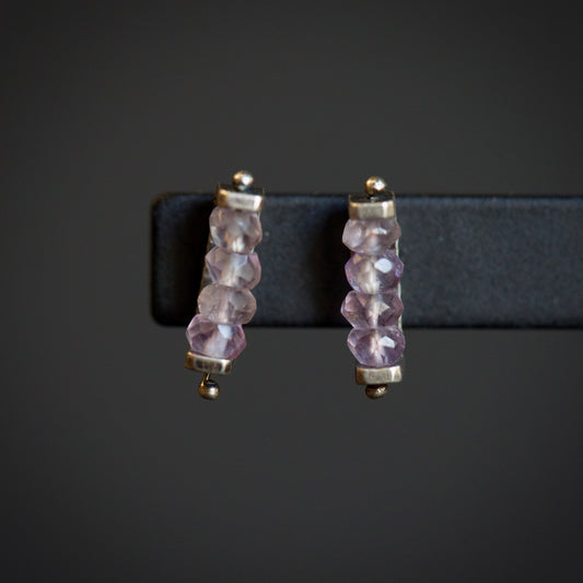 Erica Bailey Amethyst Stud Earrings