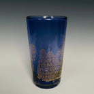 Handblown Purple Glass Tumbler from North Carolina aritist John Shoemaker with gold leaf and made in USA