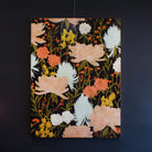 Image of contemporary florals giclee painting with gold leaf by South Carolina fine artist Joseph Bradley 