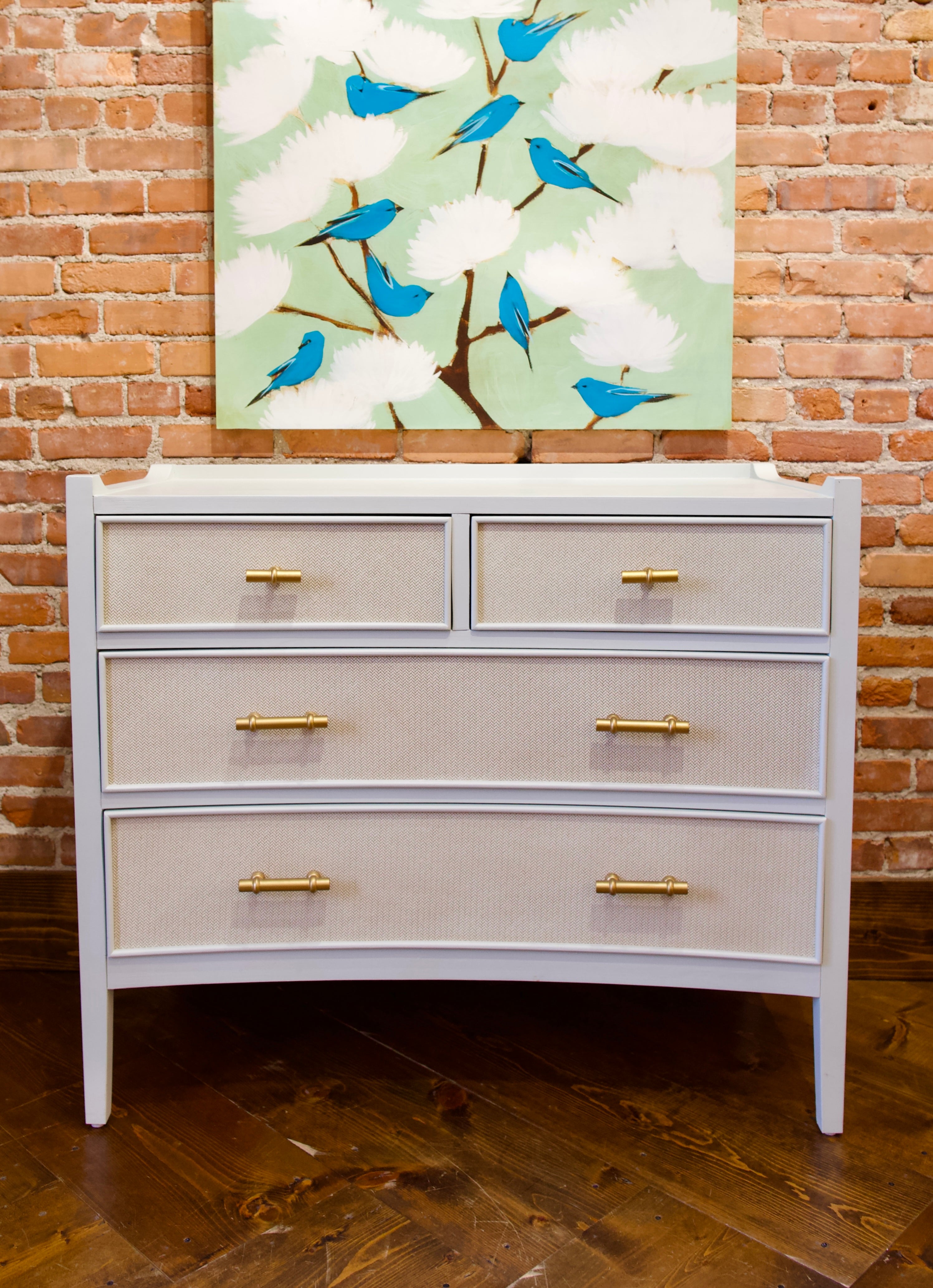 Soft Blue and Seagrass Dresser Woodlands Soft Blue and Seagrass Dresser Woodlands