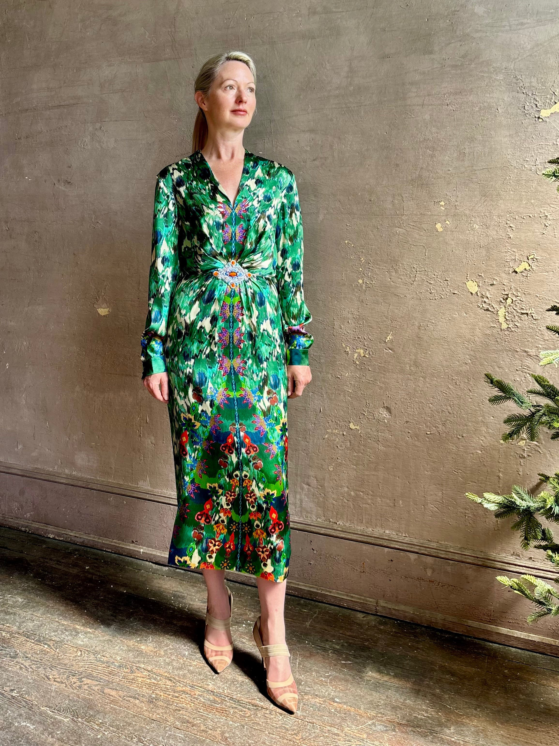 SALONI | MYA DRESS | ASTILBE FOREST | FINAL SALE