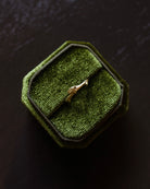 Image of Anna Johnson solid 14k gold spirea and thyme ring size 7.5 handmade in Asheville North Carolina