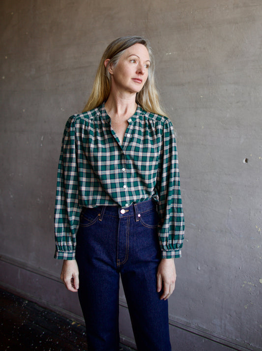 Trovata Clara Plaid Blouse