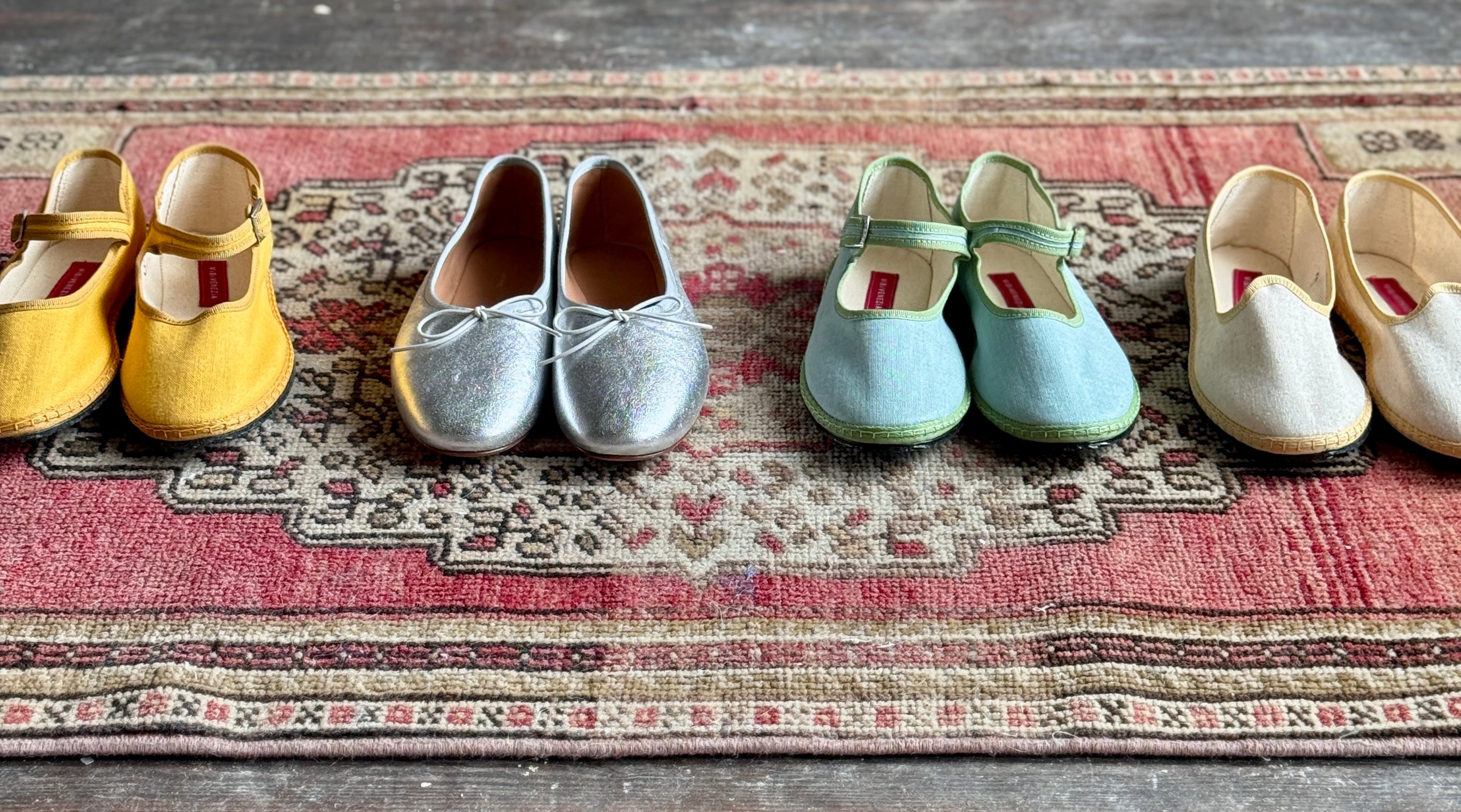 Image of vibi vienzia and mansur gavriel comfortable flat shoes with versatile colorways for elevated basics