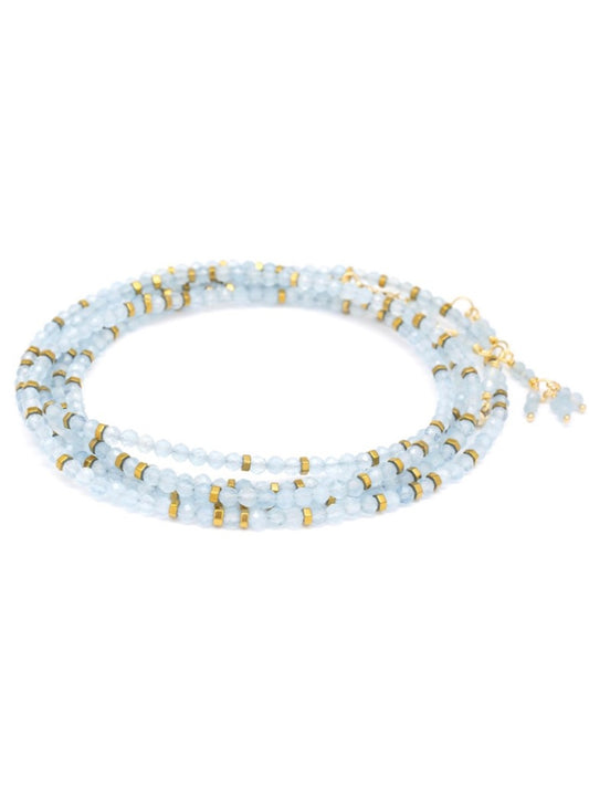 image of the anne sportun aquamarine wrap bracelet