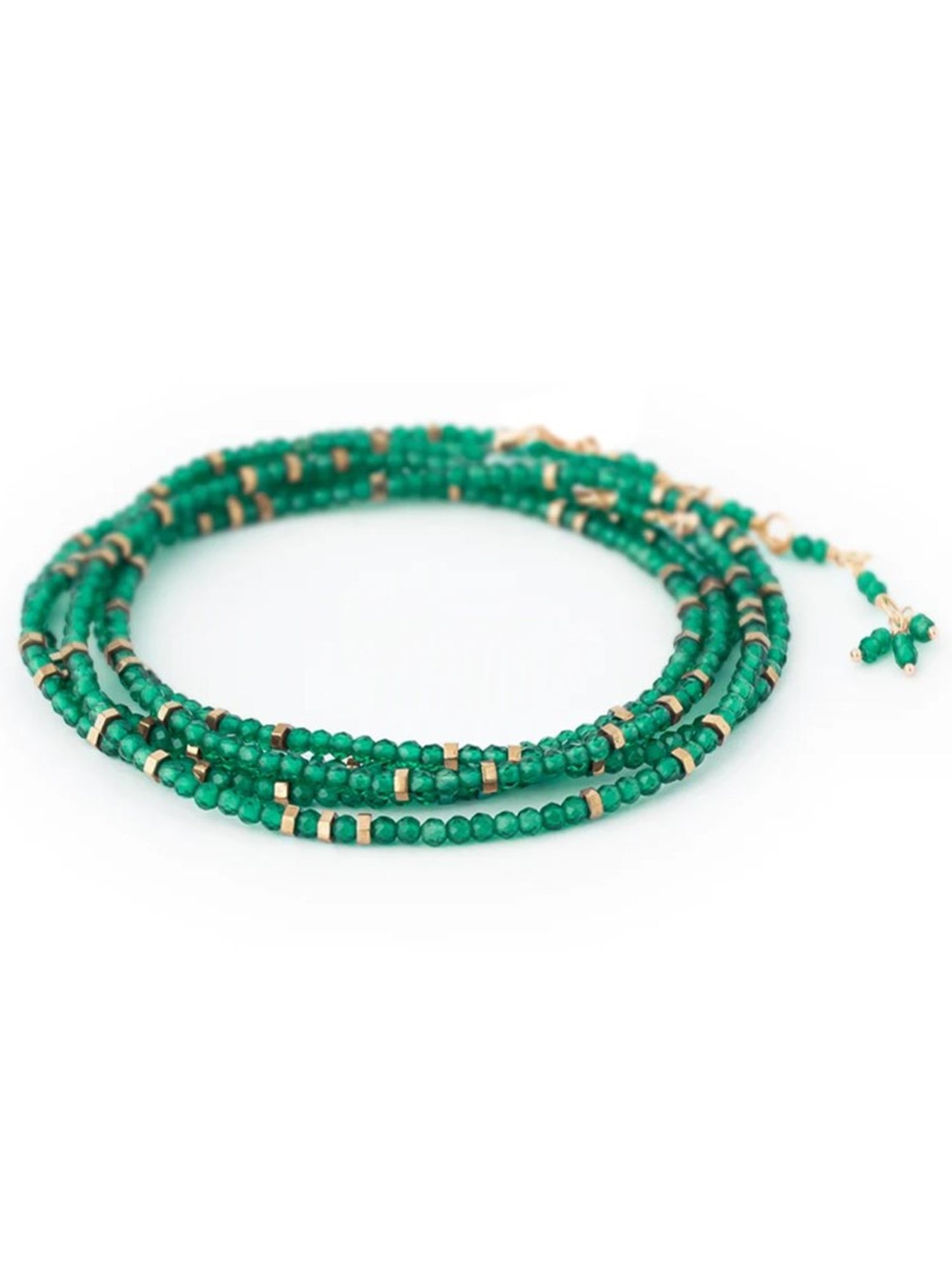 image of the anne sportun green onyx wrap bracelet