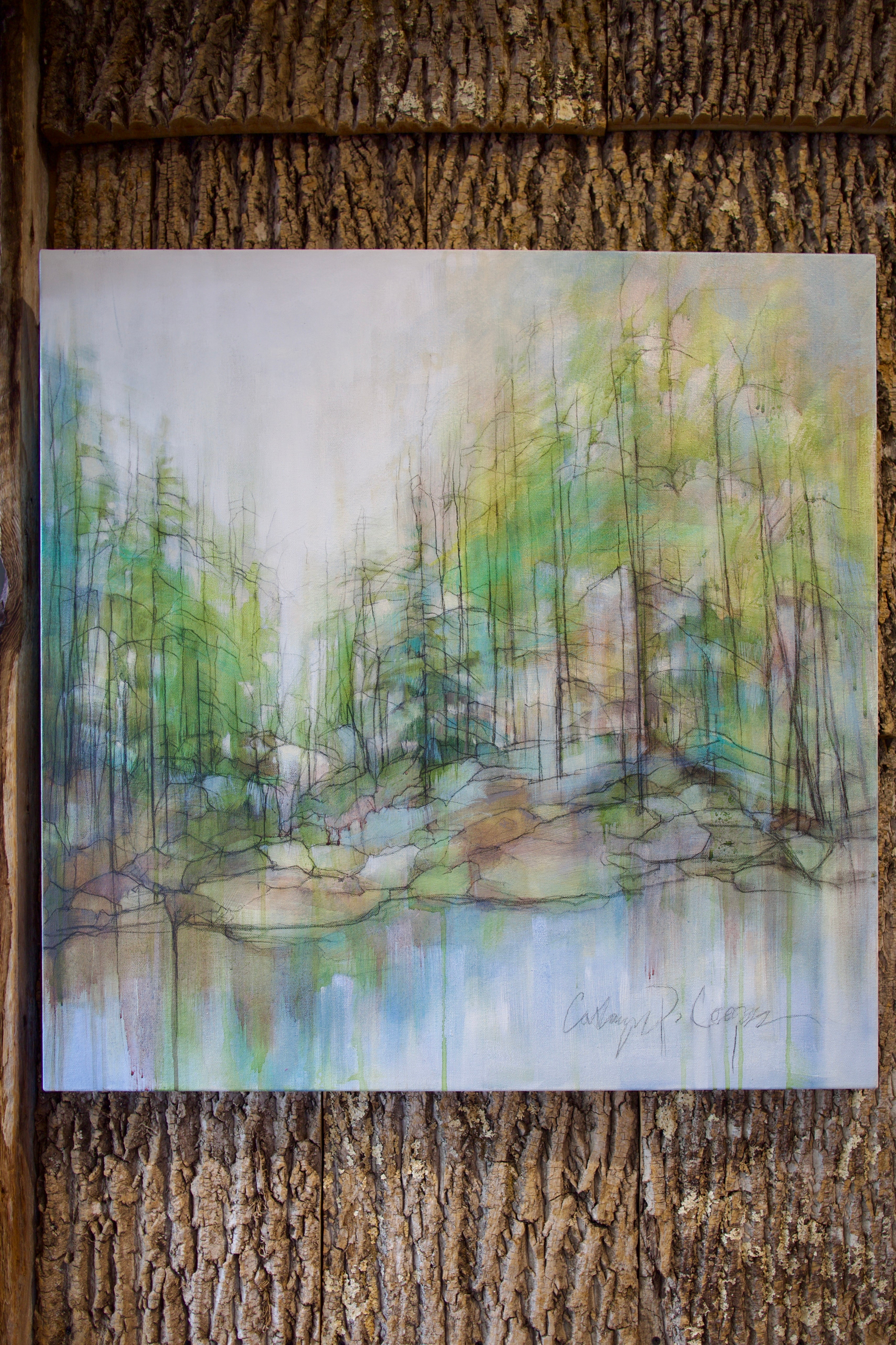 Image of the Cathryn Cooper Blue Ridge Mist Painting