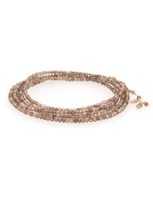 Anne Sportun Champagne Garnet Wrap Bracelet