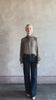 Video reviewing Nili Lotan Silk Demie Blouse in Brown/Cream Wild Dots sheer mock neck and keyhole back closure. Made in the USA