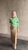 Video reviewing Guest in Residence Rib Ringer Tee Cashmere Sweater in Highland/Fig vintage-inspired 