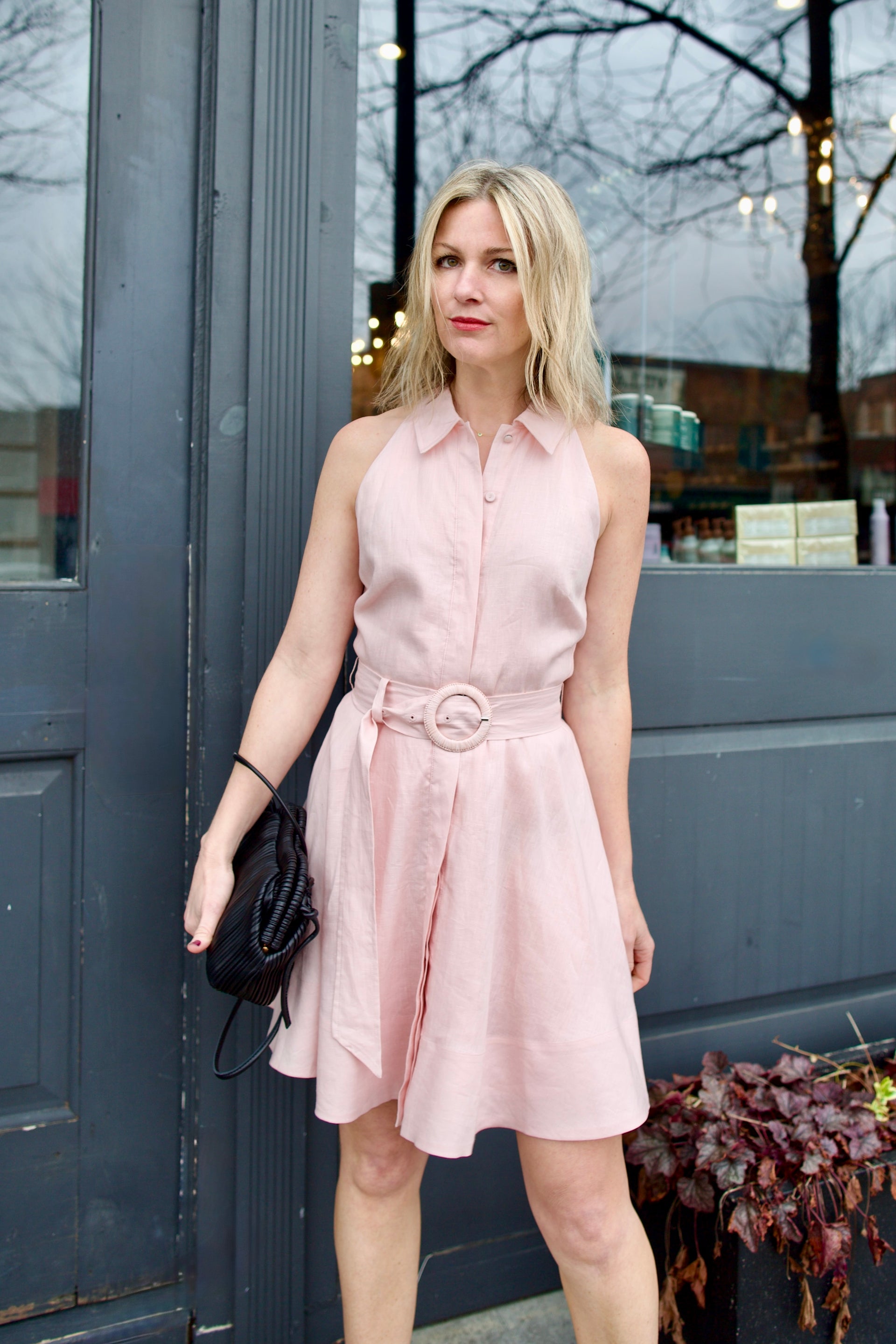 chinese dress ladies Veronica Beard Beau Linen Belted Mini Dress